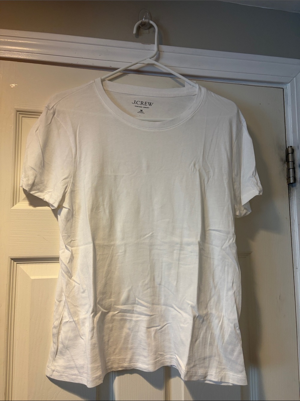 J. Crew Men's White Short Sleeve Crewneck Tee